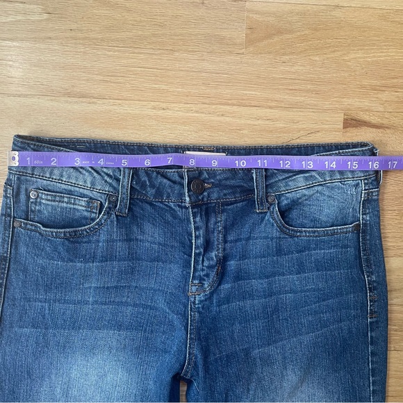 Celebrity Pink Mid-Rise Raw Hem Crop Jeans Size 11 / 30 in Excellent Condition - Picture 10 of 13